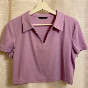 Lilac Crop Top